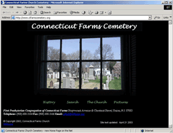 Cemetery web site image